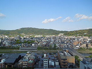 客室の窓から
